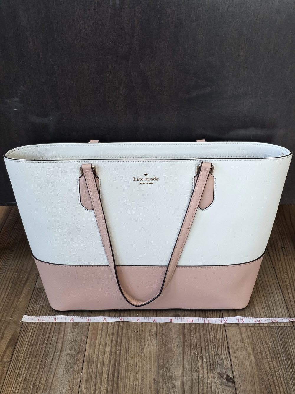 kate spade New York Two-Tone Pink and White Tote Bag - Picture 7 of 7